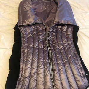 Calvin Klein metallic purple puffy vest